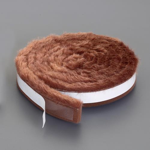 ニトムズ 10x30mm/ 2m すき間テープ(毛付き/ブラウン) E0391