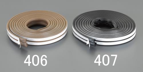 3M(スリーエム) 6.2x8.6mmx5m 戸あたりクッションテープ(V型/黒) EN-55