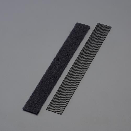 ESCO(エスコ) 25x200mm マジックテープ雄・雌セット(縫製用/黒) EA944MA-252