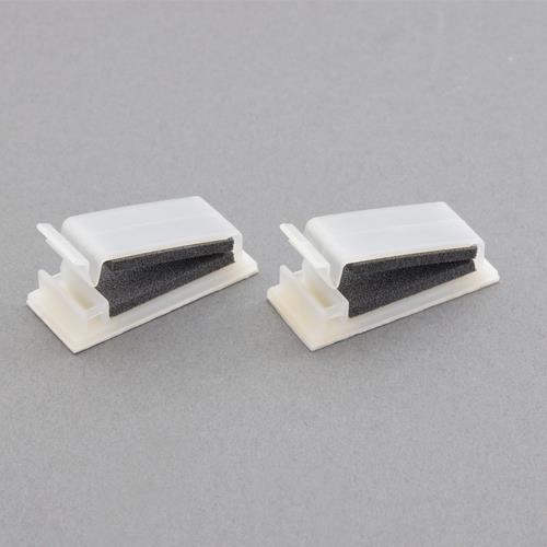 デンカエレクトロン 53.3x19.2x14.8mm フラットケーブルクランプ(粘着/2個 FKNS-40