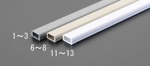 未来工業 16mmx1.0m モール(プラスチック製/灰/10本) PML-1GT