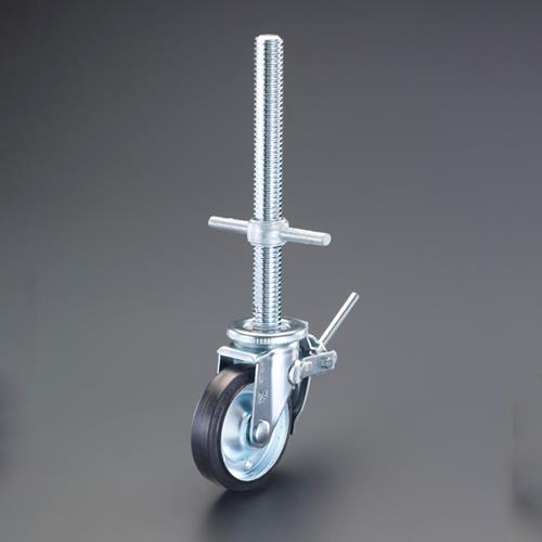 ナンシン 200mm/35x355mm キャスター(足場用・ジャッキ付) SCJ-200VS