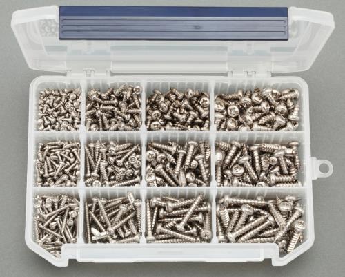 ESCO(エスコ) 3- 6mm ナベ頭 タッピングビスセット(ステンレス製) EA949AL-5