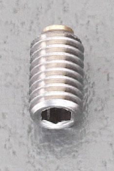 岩田製作所 M8x12mm 六角穴付止ねじ(真鍮パッド/ステンレス) KBS 8-12