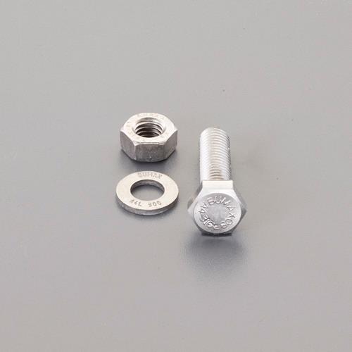 ESCO(エスコ) M 8x 50mm強力六角ボルト(SUS/ナットワッシャ付全ネジ EA949DV-812