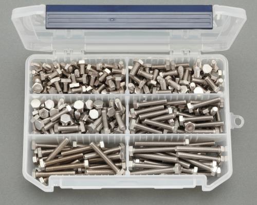 ESCO(エスコ) M6 六角ボルトセット(ステンレス製) EA949L-16