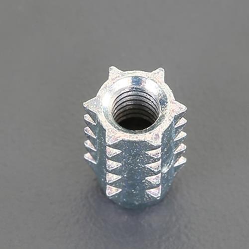 ESCO(エスコ) M 3x8.5mm 鬼目ナット(R)(Aタイプ/三価ホワイト/8個) EA949SV-32