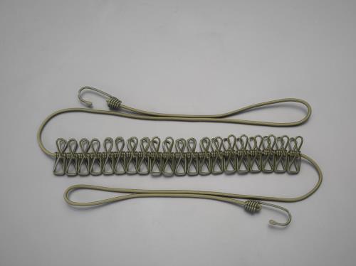 ESCO(エスコ) φ5mmx 2.0m 物干しロープ(クリップ付/OD色) EA951FB-200