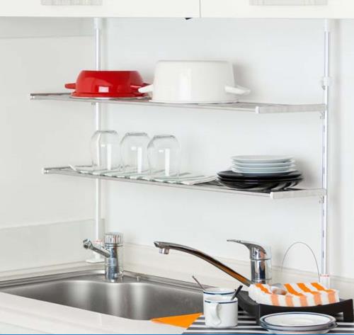 田窪工業所 617x236x550-900mm 突っ張りキッチン収納棚 TP2-60