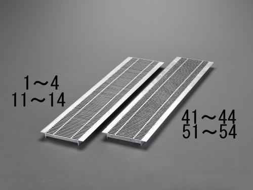 カネソウ 180x997mm/2t車ｸﾞﾚｰﾁﾝｸﾞ(U字溝/ﾉﾝｽﾘｯﾌﾟ細目 QXHU-1819