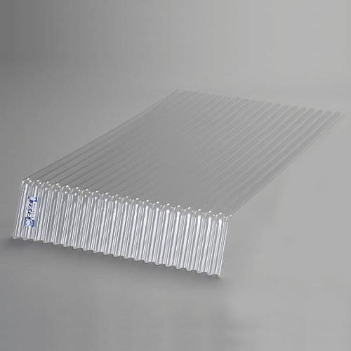 アイリスオーヤマ(IRIS OHYAMA) 1220x655mm ポリカ先曲り波板(クリアー/10枚) NIPC軒先曲り