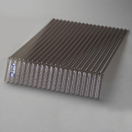 アイリスオーヤマ(IRIS OHYAMA) 1220x655mm ポリカ先曲り波板(ブロンス/10枚) NIPC軒先曲り