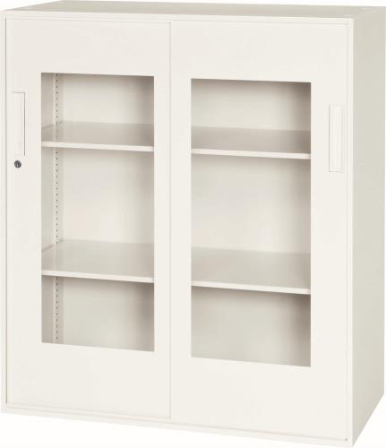 ダイシン工業 900x400x1030mm 収納庫(引き戸/アクリル戸) V940-11SG