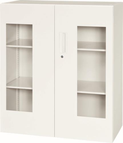 ダイシン工業 900x400x1030mm 収納庫(両開き/アクリル戸) V940-11HG