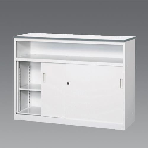 アイリスチトセ 1200x450x890mm カウンター(引戸/中棚付) ACV-12HST