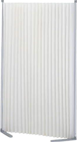 ライオン事務器(LION) 462-1800x404x1529mm 伸縮パーテーション(防災/白 62490