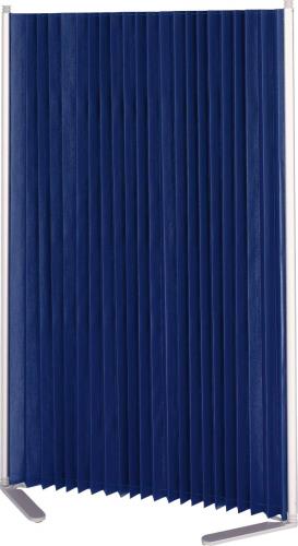 ライオン事務器(LION) 462-1800x404x1529mm 伸縮パーテーション(防災/青 62494