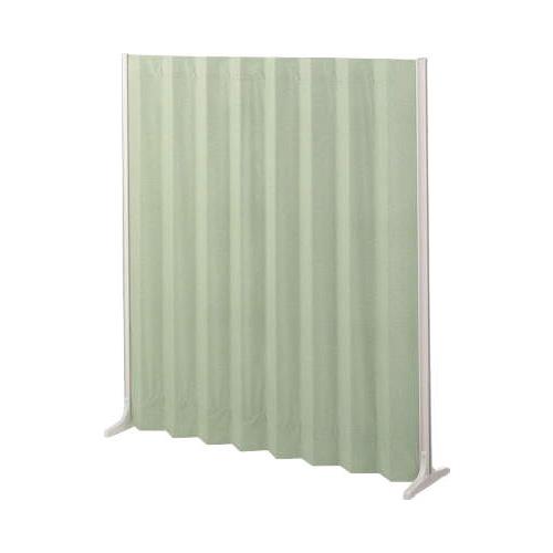 ライオン事務器(LION) 1500x340x1800mm 伸縮パーテーション(グリーン) 58915