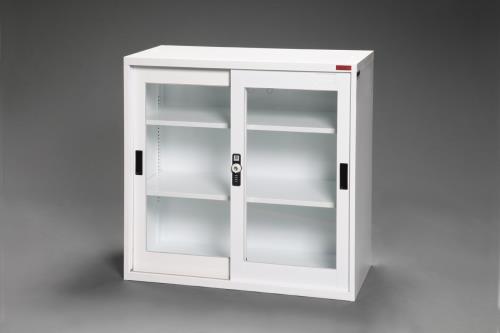 ESCO(エスコ) 880x400x880mm 書庫(窓付引戸型) EA954ES-31