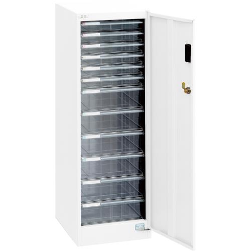 ナカバヤシ 277x366x880mm セキュリティ収納ケース(12段) AF-SH12