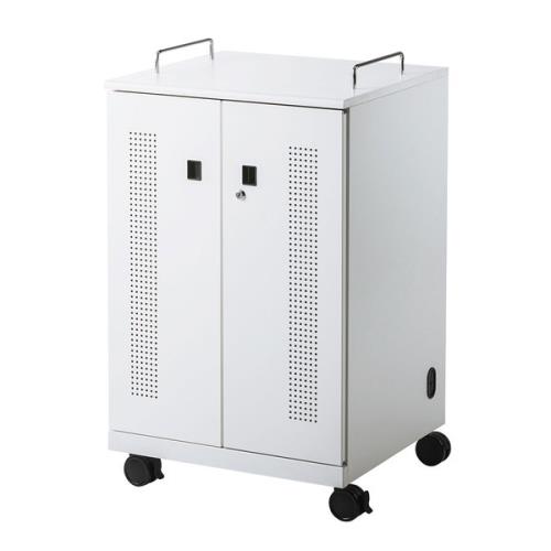 サンワサプライ 600x550x993.5mm ノートパソコン収納キャビネット CAI-CAB104W