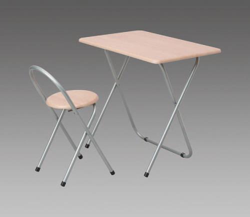 ナカバヤシ 800x500x710mm デスク(折畳式/チェアー付) FDC-101NM