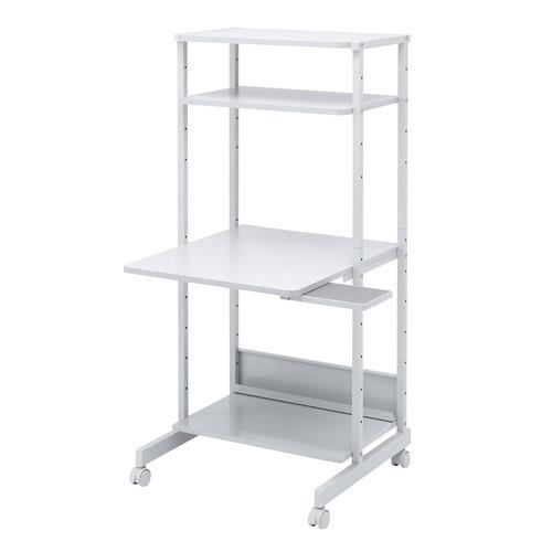 サンワサプライ 650x700x1400mm パソコンデスク RAC-EC12N2