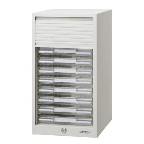 ライオン事務器(LION) 277x373x485mm/10段レターケース(シャッター付) 21712