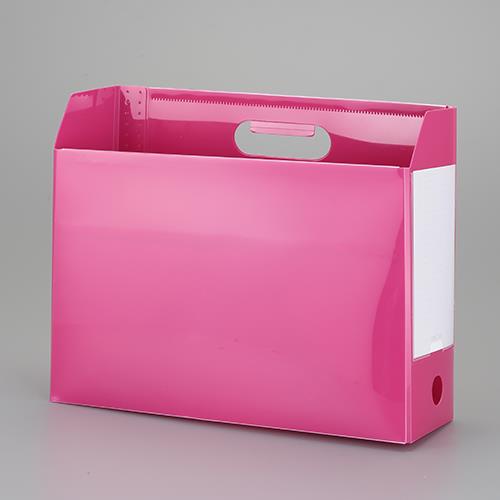 セキセイ(sedia) 102x317x261mm ファイルスタンド(横型/桃) AD-2651