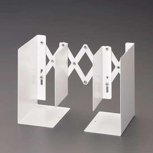 カール事務器(CARL) 105x150x205mm 伸縮式ブックエンド(ホワイト) ALB-55-W