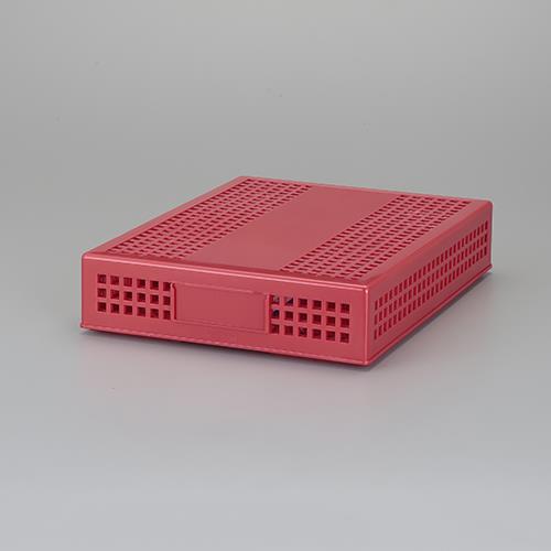 セキセイ(sedia) 255x340x68mm シストレー・蓋付(赤) STX-70