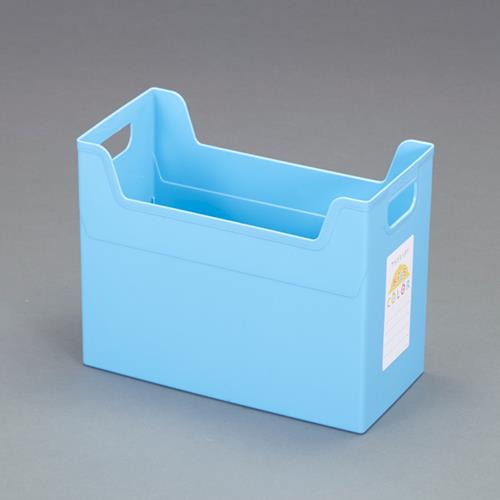 ナカバヤシ 162x329x237mm ファイル収納ボックス(ブルー) フボ-TCW4-KB
