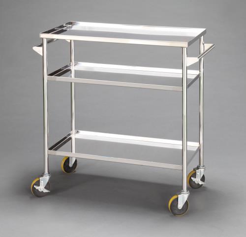 ESCO(エスコ) 800x400x875mm/20kg ワゴン(ステンレス製) EA956MF-1