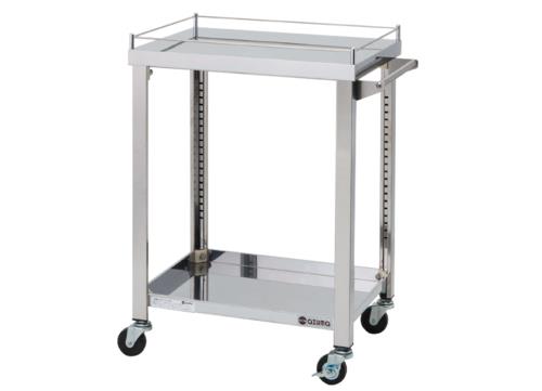 東製作所 600x450x800mm/100kg ワゴン(二段/ステンレス製) 4GWG2-600K