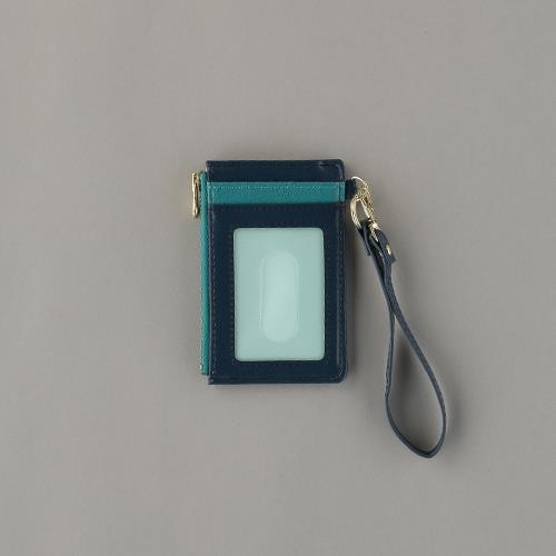 セキセイ(sedia) カードホルダー(ストラップ付/ブルー) BP-5704