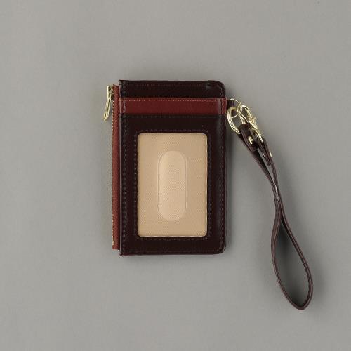 セキセイ(sedia) カードホルダー(ストラップ付/ブラウン) BP-5704