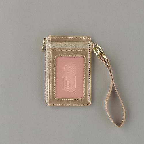 セキセイ(sedia) カードホルダー(ストラップ付/ゴールド) BP-5704