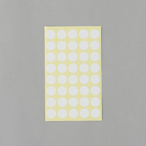 エーワン(A-one) φ15mm/ 560片 カラーラベルシール(白/14枚 07030