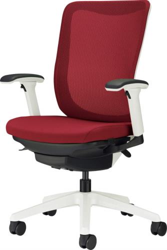 ライオン事務器(LION) ビジネスチェアー(チェリーレッド) 73115
