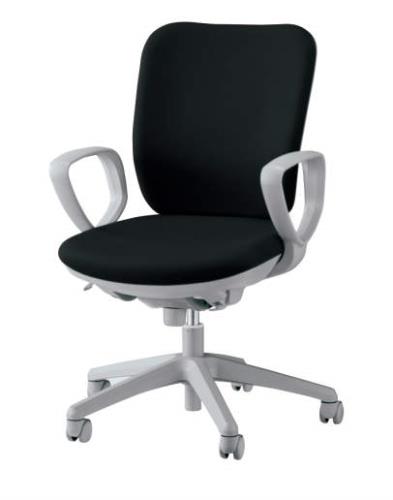 ライオン事務器(LION) ビジネスチェアー(ブラック) 42024