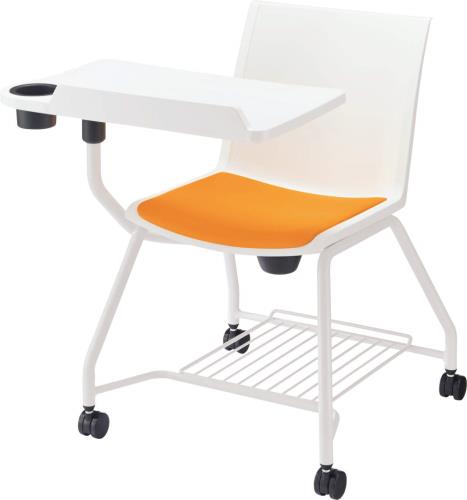 ライオン事務器(LION) ミーティングチェアー(メモ台付/マンダリン) 63090