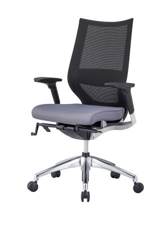 アイリスチトセ ビジネスチェアー(ブラック/グレー) LUX-M-HS2A