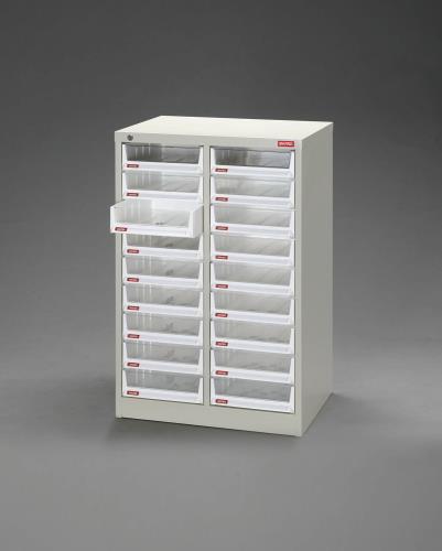 ESCO(エスコ) 590x400x880mm/2列 9段 キャビネット/トレー型 EA957FC-12