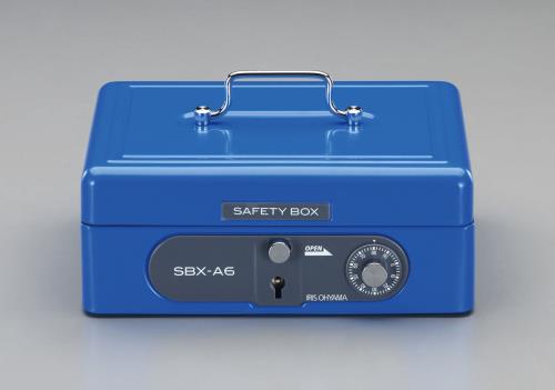 アイリスオーヤマ(IRIS OHYAMA) 195x155x 85mm 手提げ金庫(ブルー) SBX-A6