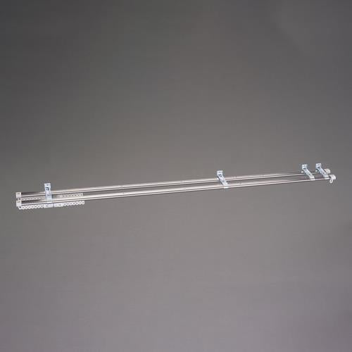 ESCO(エスコ) 1.1-2.0m カーテンレールセット(伸縮式/ダブル) EA970KA-12