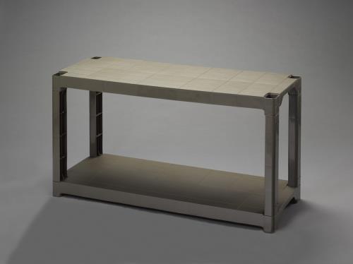 ESCO(エスコ) 1200x450x 658mm/2段 ラック棚(OD色/P.P製) EA976AL-32