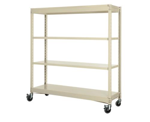 ESCO(エスコ) 1800x600x1500mm/150kg/4段 スチール棚/キャスター付 EA976DT-180C