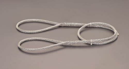 スリーエッチ 6mmx1.5m 玉掛ワイヤースリング(JIS) ZT6mm×1.5m