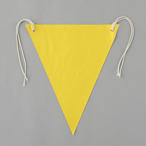 ユニット(UNIT) 300x260mm 三角旗(黄/無地) 372-60