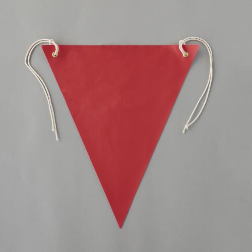 ユニット(UNIT) 300x260mm 三角旗(赤/無地) 372-61